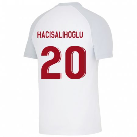 Kandiny Kinder Arda Hacisalihoglu #20 Weiß Auswärtstrikot Trikot 2023/24 T-Shirt