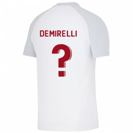 Kandiny Kinder Ahmet Demirelli #0 Weiß Auswärtstrikot Trikot 2023/24 T-Shirt