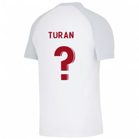 Kandiny Kinder Hasan Turan #0 Weiß Auswärtstrikot Trikot 2023/24 T-Shirt