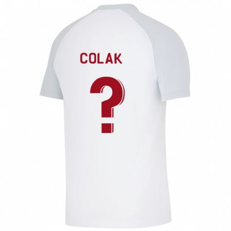 Kandiny Kinder Yiğit Çolak #0 Weiß Auswärtstrikot Trikot 2023/24 T-Shirt