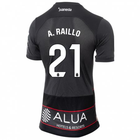 Kandiny Kinder Antonio Raíllo #21 Schwarz Auswärtstrikot Trikot 2023/24 T-Shirt