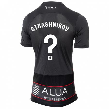 Kandiny Kinder Nikolay Strashnikov #0 Schwarz Auswärtstrikot Trikot 2023/24 T-Shirt