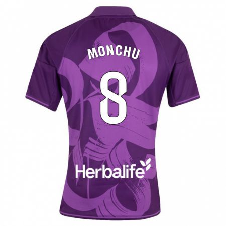 Kandiny Kinder Monchu #8 Violett Auswärtstrikot Trikot 2023/24 T-Shirt
