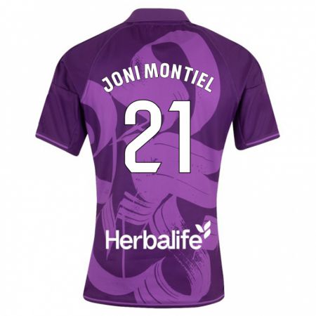 Kandiny Kinder Joni Montiel #21 Violett Auswärtstrikot Trikot 2023/24 T-Shirt