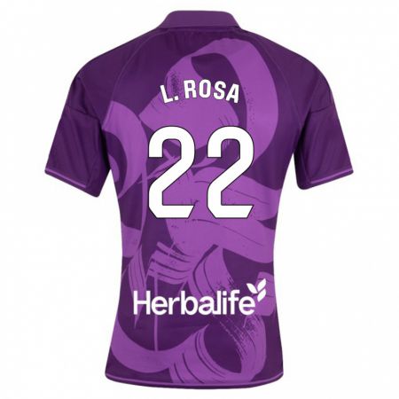 Kandiny Kinder Lucas Rosa #22 Violett Auswärtstrikot Trikot 2023/24 T-Shirt
