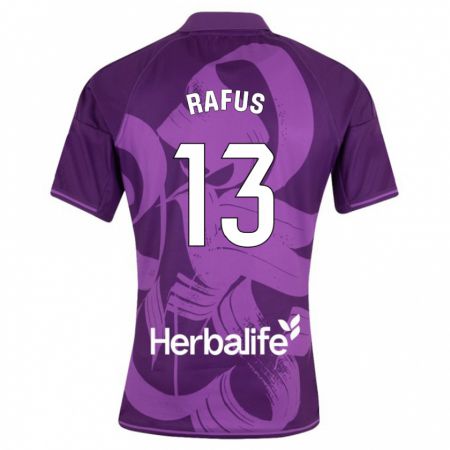 Kandiny Kinder Arnau Rafús #13 Violett Auswärtstrikot Trikot 2023/24 T-Shirt