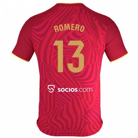 Kandiny Kinder Rafael Romero #13 Rot Auswärtstrikot Trikot 2023/24 T-Shirt
