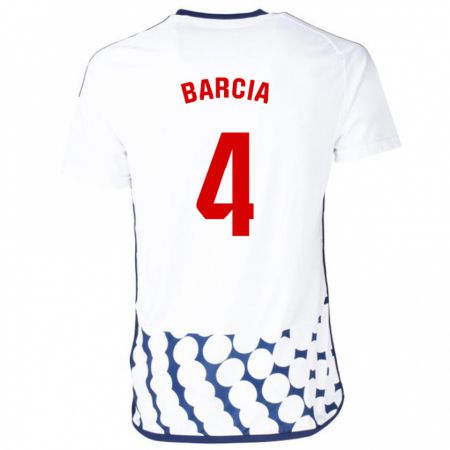 Kandiny Kinder Sergio Barcia #4 Weiß Auswärtstrikot Trikot 2023/24 T-Shirt