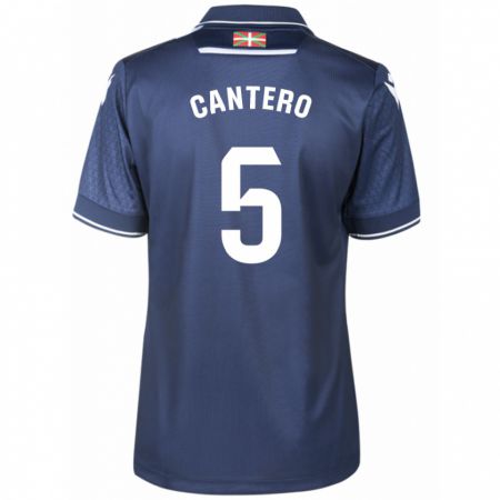 Kandiny Kinder Yago Cantero #5 Marine Auswärtstrikot Trikot 2023/24 T-Shirt