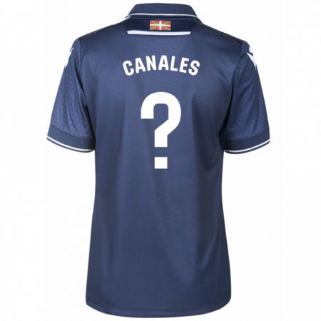 Kandiny Kinder Cristian Canales #0 Marine Auswärtstrikot Trikot 2023/24 T-Shirt