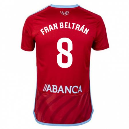 Kandiny Kinder Fran Beltrán #8 Rot Auswärtstrikot Trikot 2023/24 T-Shirt
