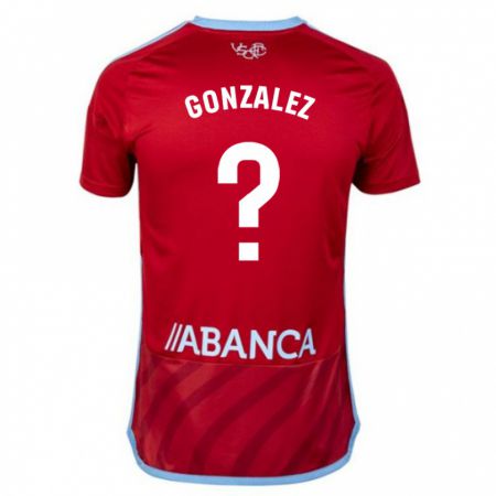 Kandiny Kinder Marcos González #0 Rot Auswärtstrikot Trikot 2023/24 T-Shirt