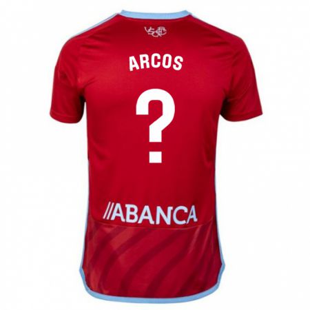 Kandiny Kinder Ángel Arcos #0 Rot Auswärtstrikot Trikot 2023/24 T-Shirt