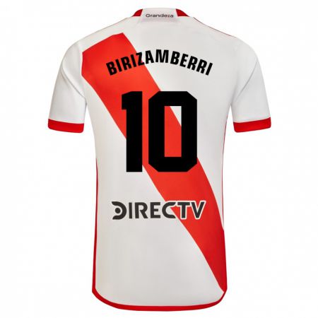 Kandiny Herren María Carolina Birizamberri Rivero #10 Weiß Rot Heimtrikot Trikot 2023/24 T-Shirt