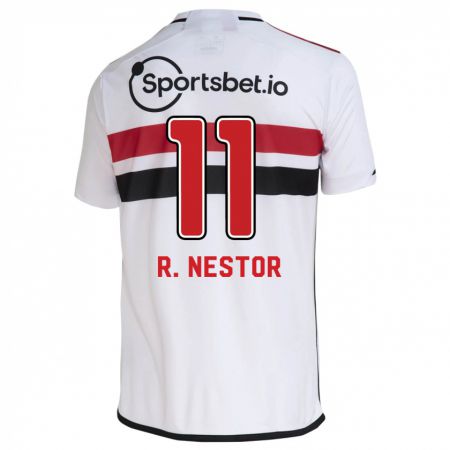 Kandiny Herren Rodrigo Nestor #11 Weiß Heimtrikot Trikot 2023/24 T-Shirt
