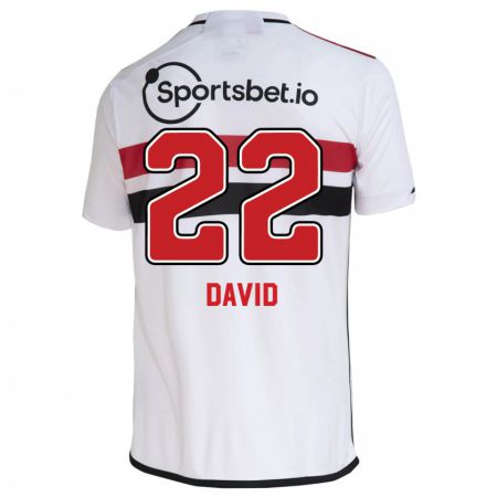 Kandiny Herren David #22 Weiß Heimtrikot Trikot 2023/24 T-Shirt