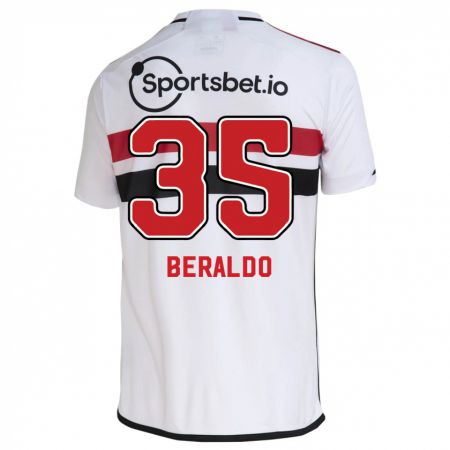 Kandiny Herren Lucas Beraldo #35 Weiß Heimtrikot Trikot 2023/24 T-Shirt