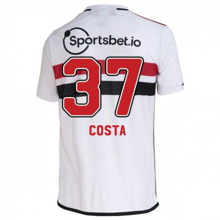 Kandiny Herren Talles Costa #37 Weiß Heimtrikot Trikot 2023/24 T-Shirt