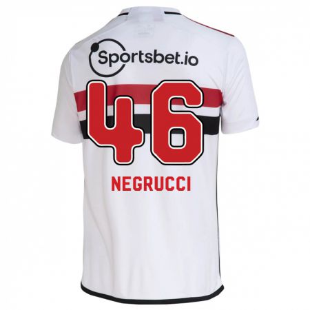 Kandiny Herren Felipe Negrucci #46 Weiß Heimtrikot Trikot 2023/24 T-Shirt