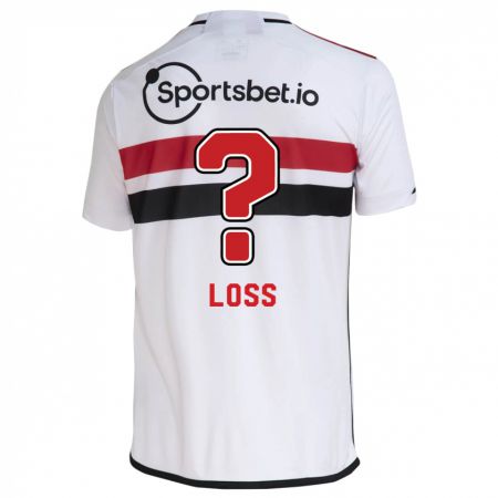 Kandiny Herren Lucas Loss #0 Weiß Heimtrikot Trikot 2023/24 T-Shirt