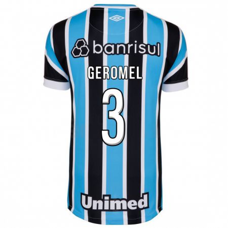 Kandiny Herren Pedro Geromel #3 Blau Heimtrikot Trikot 2023/24 T-Shirt