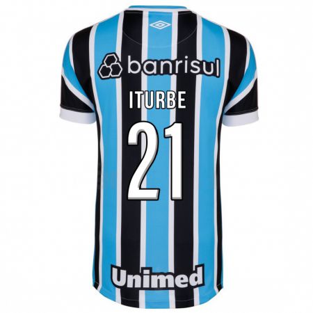 Kandiny Herren Juan Iturbe #21 Blau Heimtrikot Trikot 2023/24 T-Shirt