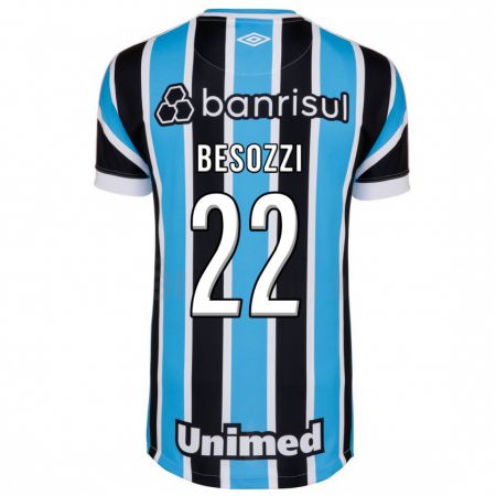 Kandiny Herren Lucas Besozzi #22 Blau Heimtrikot Trikot 2023/24 T-Shirt