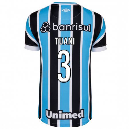 Kandiny Herren Tuani #3 Blau Heimtrikot Trikot 2023/24 T-Shirt