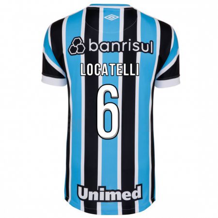 Kandiny Herren Natane Locatelli #6 Blau Heimtrikot Trikot 2023/24 T-Shirt