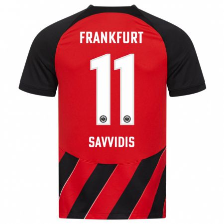 Kandiny Herren Rafail Savvidis #11 Rot Schwarz Heimtrikot Trikot 2023/24 T-Shirt