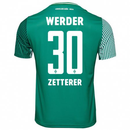 Kandiny Herren Michael Zetterer #30 Grün Heimtrikot Trikot 2023/24 T-Shirt