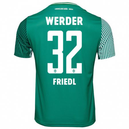 Kandiny Herren Marco Friedl #32 Grün Heimtrikot Trikot 2023/24 T-Shirt