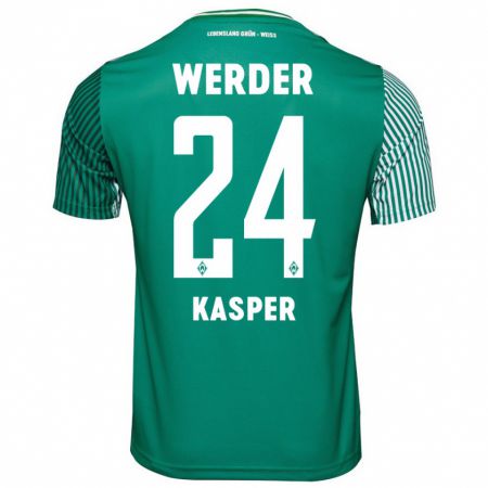 Kandiny Herren Dominik Kasper #24 Grün Heimtrikot Trikot 2023/24 T-Shirt