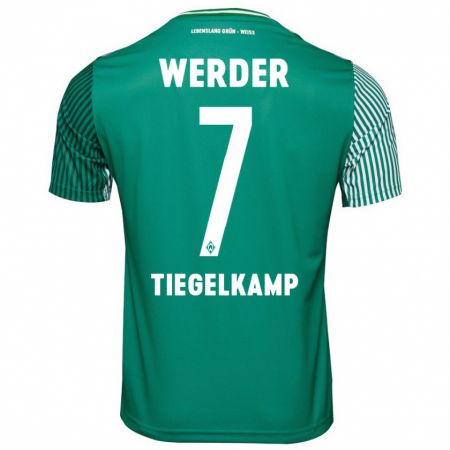 Kandiny Herren Maximilian Tiegelkamp #7 Grün Heimtrikot Trikot 2023/24 T-Shirt