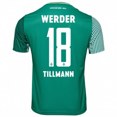 Kandiny Herren Felix Tillmann #18 Grün Heimtrikot Trikot 2023/24 T-Shirt