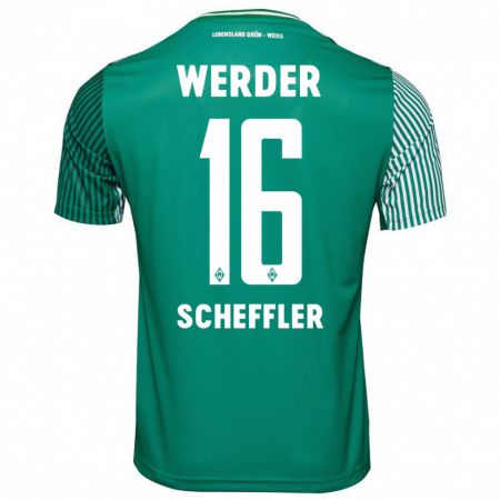 Kandiny Herren Ian Scheffler #16 Grün Heimtrikot Trikot 2023/24 T-Shirt
