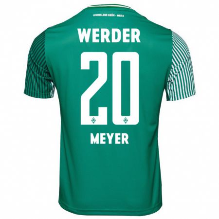 Kandiny Herren Keno-Miguel Meyer #20 Grün Heimtrikot Trikot 2023/24 T-Shirt