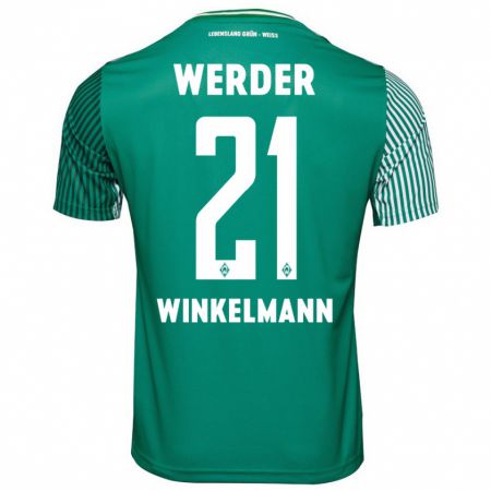 Kandiny Herren Till Winkelmann #21 Grün Heimtrikot Trikot 2023/24 T-Shirt