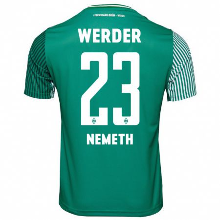 Kandiny Herren Hanna Nemeth #23 Grün Heimtrikot Trikot 2023/24 T-Shirt
