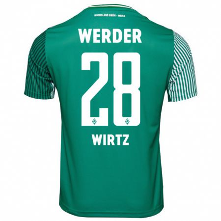 Kandiny Herren Juliane Wirtz #28 Grün Heimtrikot Trikot 2023/24 T-Shirt