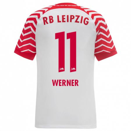 Kandiny Herren Timo Werner #11 Weiß Heimtrikot Trikot 2023/24 T-Shirt