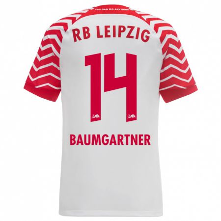 Kandiny Herren Christoph Baumgartner #14 Weiß Heimtrikot Trikot 2023/24 T-Shirt