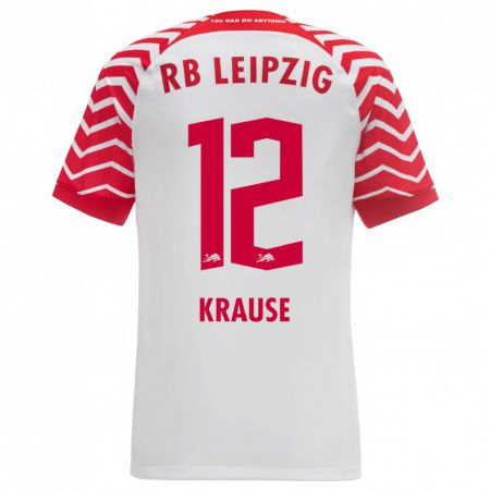 Kandiny Herren Arno Krause #12 Weiß Heimtrikot Trikot 2023/24 T-Shirt