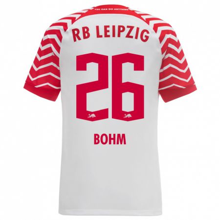 Kandiny Herren Pepe Böhm #26 Weiß Heimtrikot Trikot 2023/24 T-Shirt