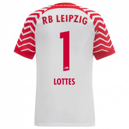 Kandiny Herren Benjamin Lottes #1 Weiß Heimtrikot Trikot 2023/24 T-Shirt
