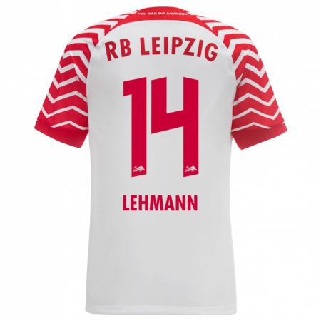 Kandiny Herren Noah Lehmann #14 Weiß Heimtrikot Trikot 2023/24 T-Shirt