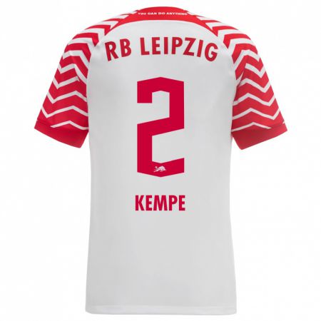 Kandiny Herren Frederike Kempe #2 Weiß Heimtrikot Trikot 2023/24 T-Shirt