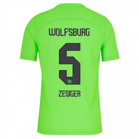 Kandiny Herren Cédric Zesiger #5 Grün Heimtrikot Trikot 2023/24 T-Shirt