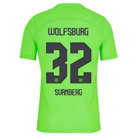 Kandiny Herren Mattias Svanberg #32 Grün Heimtrikot Trikot 2023/24 T-Shirt