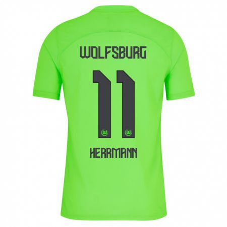 Kandiny Herren Max Herrmann #11 Grün Heimtrikot Trikot 2023/24 T-Shirt